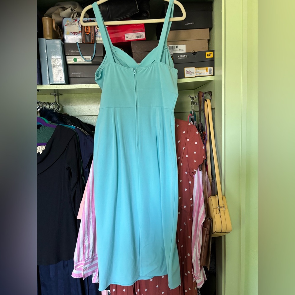 Stop Staring! Baby Blue Pinup Dress 1X - Picture 3 of 4